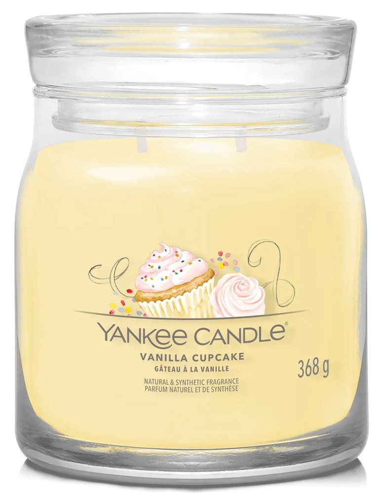 Vanilla Cupcake, candela in giara media Yankee Candle