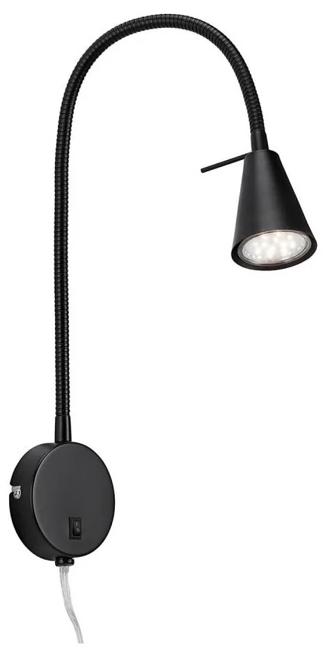 Briloner 2082-015 - Lampada da parete LED COMFORT LIGHT 1xGU10/5W/230V nera