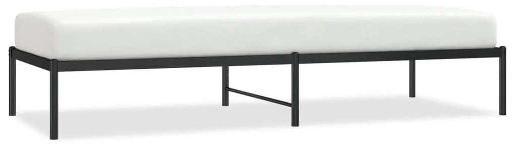 Giroletto in metallo nero 80x200 cm