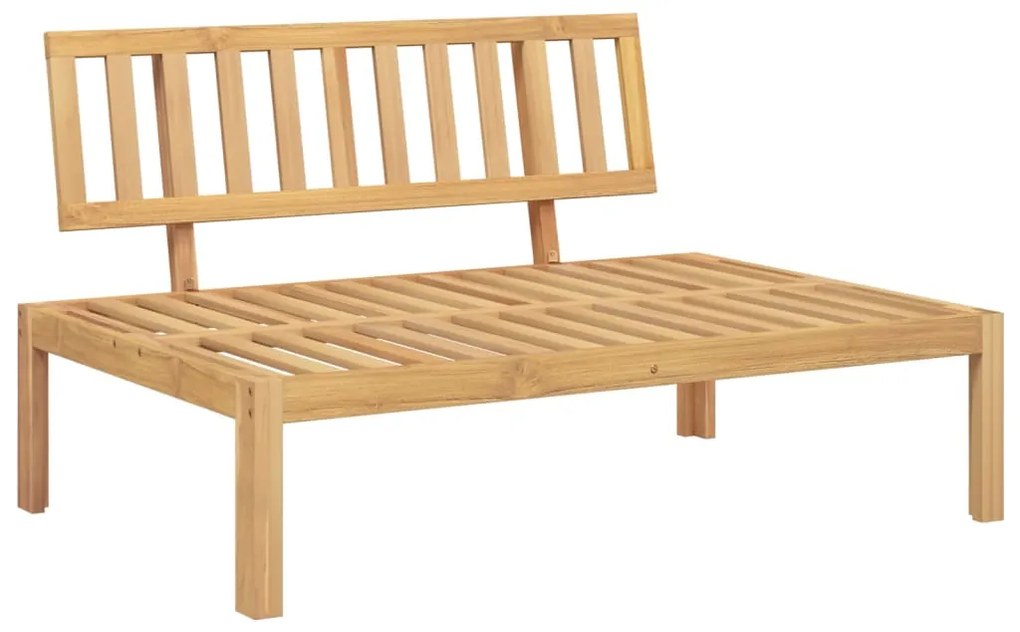 Set divano pallet da giardino 4 pz in legno massello di acacia