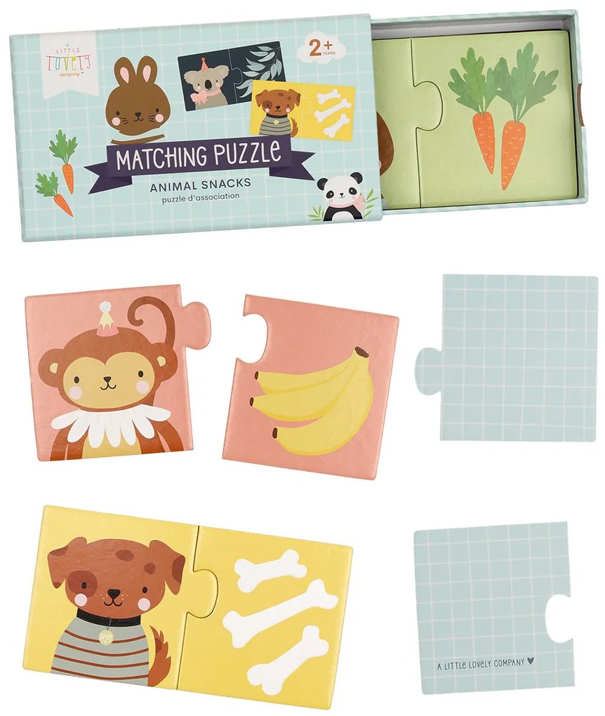 A Little Lovely Company - puzzle di abbinamento -  snack per animali