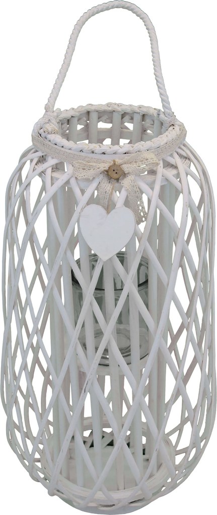 GENEVIEVE - lanterna in vimini tondo 18 x 76 cm