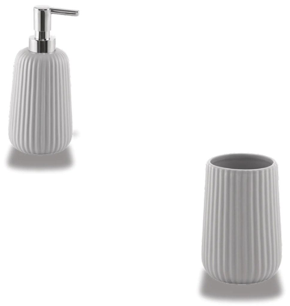 Set 2 Accessori D'Appoggio Gedy "Marika" Grigio