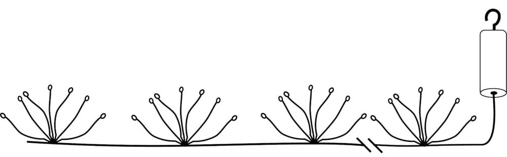 Catena luminosa a LED, lunghezza 2,1 m Dew Drop Flower - Star Trading