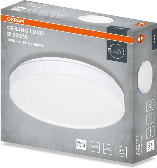 Osram - Plafoniera LED CEILING LUXO LED/18W/230V Ø 32 cm, bianca