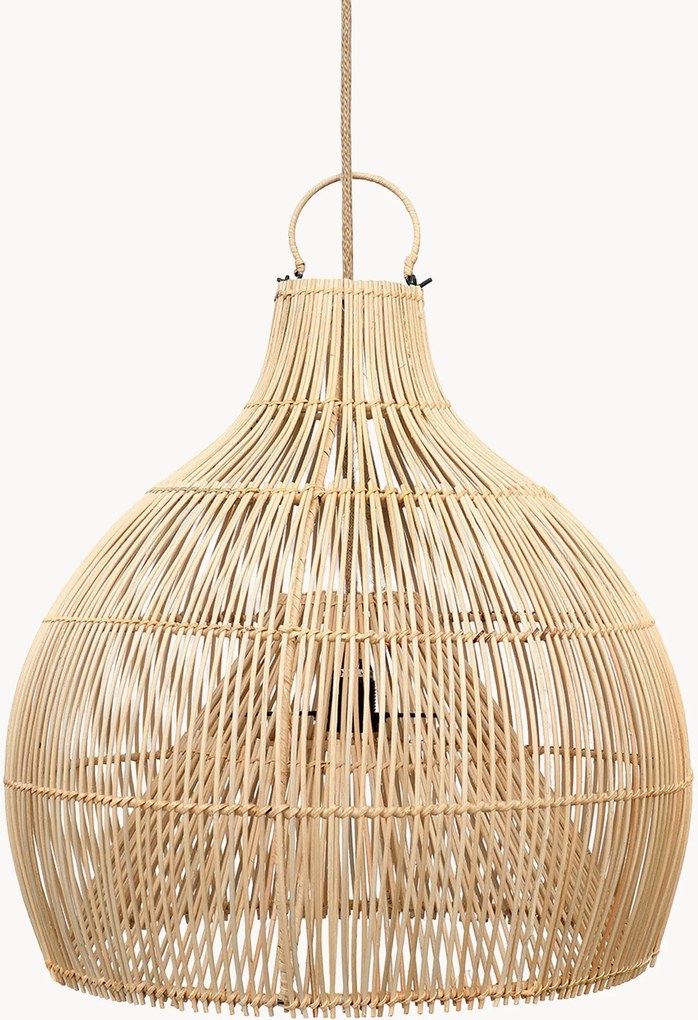 Lampada a sospensione in rattan tessuto a mano Lobster Trap