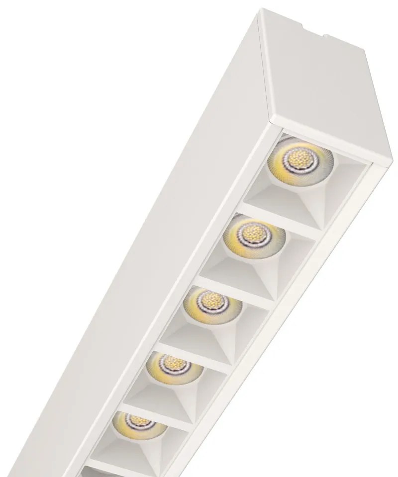 Plafoniera Lineare LED 40W 120cm,DALI2 - driver Philips Bianca o nera Colore Bianco Variabile CCT, Colore del corpo Bianco