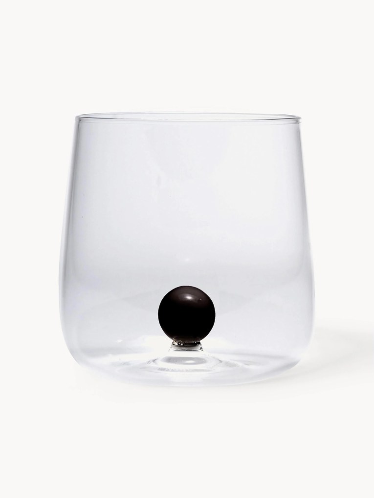 Bicchieri acqua fatti a mano in vetro borosilicato Bilia 6 pz