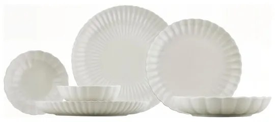 Set da tavola 18 pezzi bianco/porcellana
