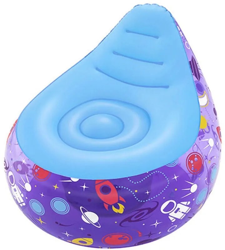 Bestway Sedia Gonfiabile con Luci Led Spaziali 72x72x64 cm +3 Anni Interno e Giardino 75122