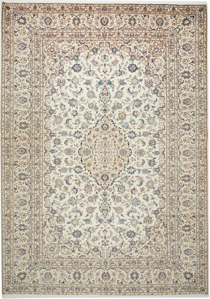 Kashan Tappeto persiano 340 x 240 Beige (Iran) Annodato A Mano