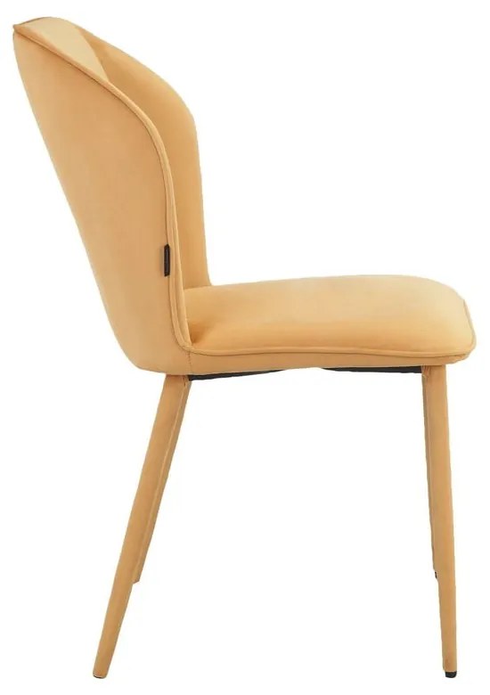 Set di sedie da pranzo in velluto giallo 2 pz Wilma - Støraa