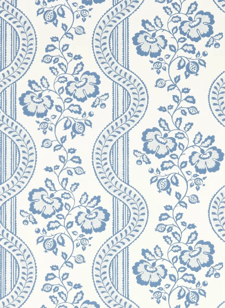 Sanderson Carta da parati Aubrey - Pottery Blue