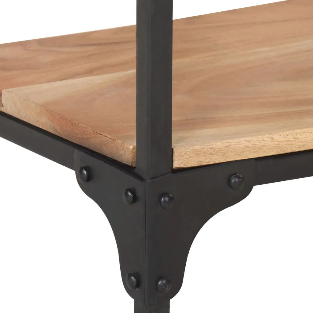Tavolino da salotto 90x30x40 cm in legno massello di acacia
