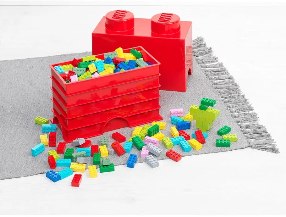 Scatola doppia rossa per l'archiviazione - LEGO®