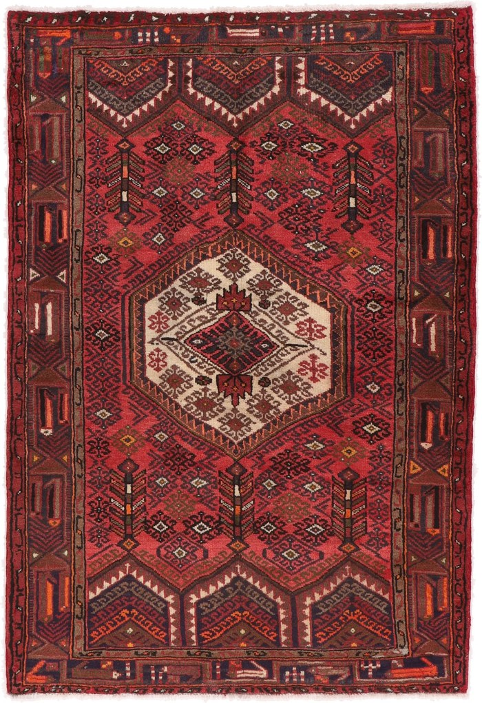 Hamedan Tappeto 200x130 (Iran) Annodato A Mano