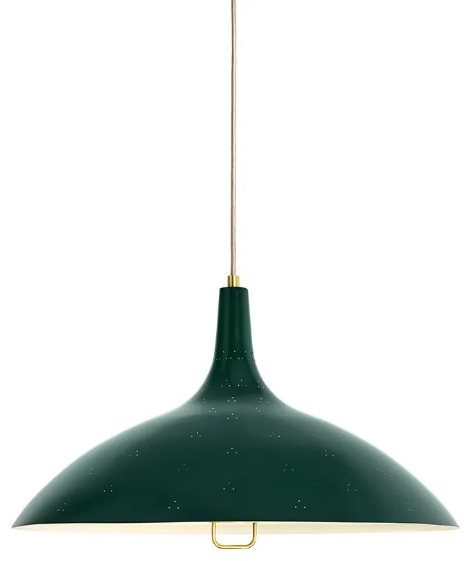 GUBI - 1965 Lampada a Sospensione Ottone/Verde GUBI