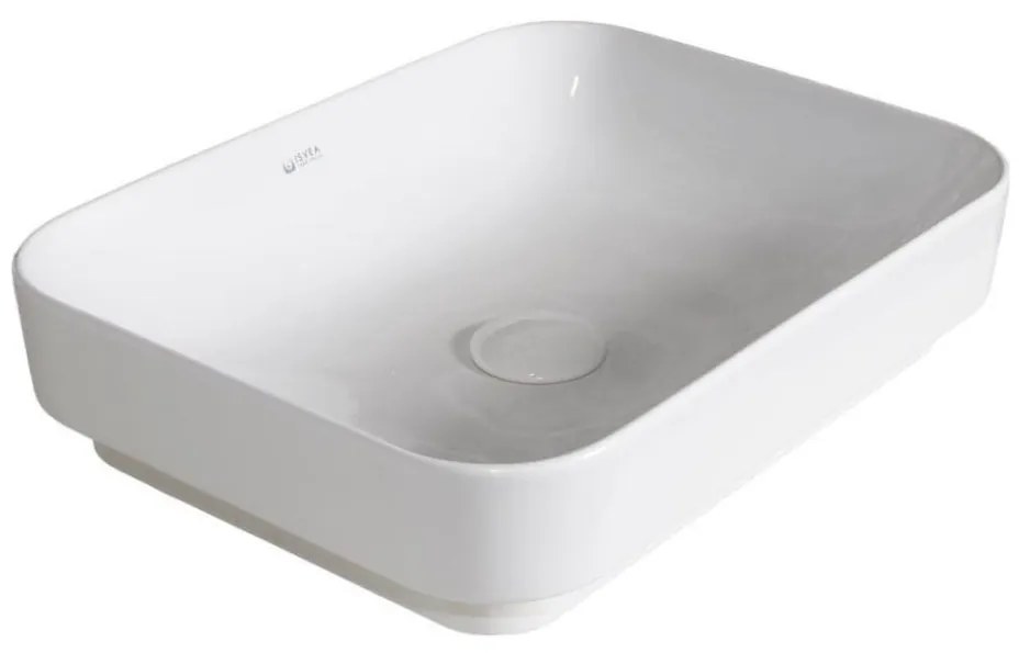 Isvea - Lavabo da appoggio AQUA 50x38 cm ceramica/bianco