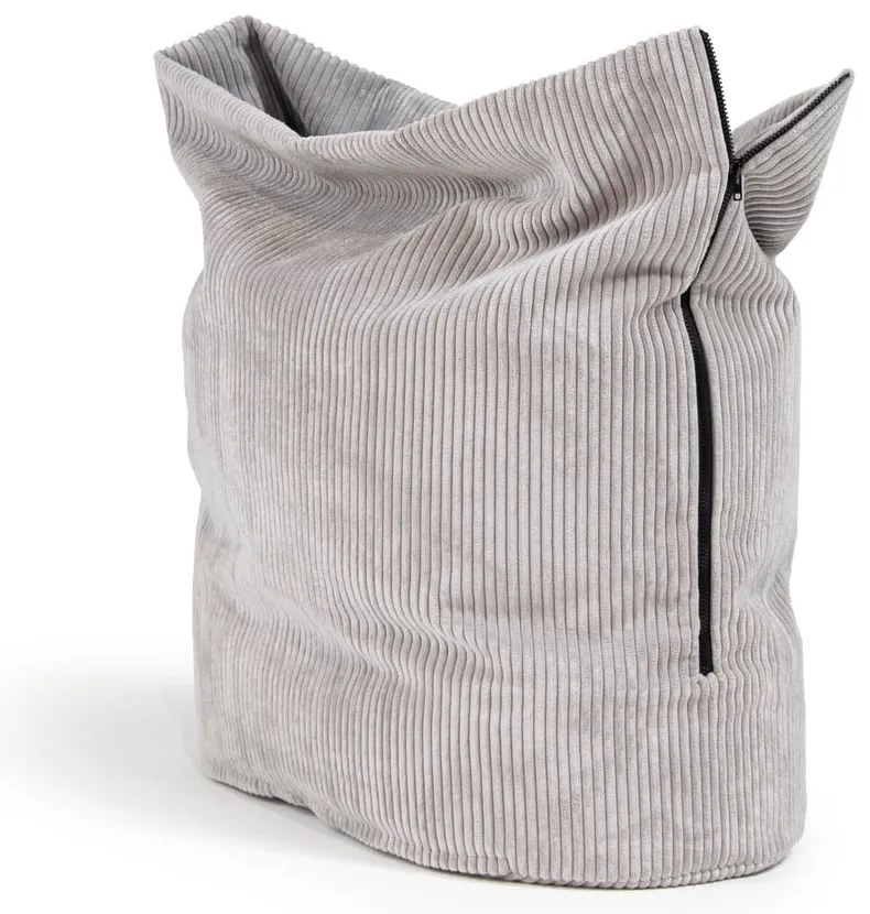 Pouf a sacco per bambini blu con rivestimento in velluto a coste Cocoon 80 – SLOWDOWN