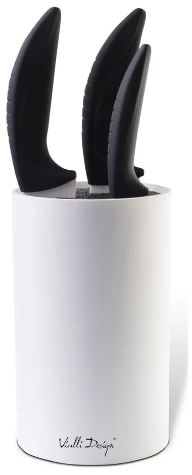 Ceppo di coltelli universale bianco - Vialli Design