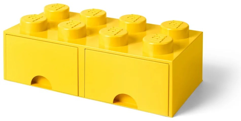 Contenitore giallo con due cassetti - LEGO®