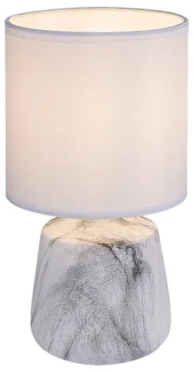 Rabalux 74067 - Lampada da tavolo NALISA 1xE14/40W/230V bianca/effetto marmo