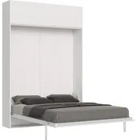 Letto matrimoniale a scomparsa Kentaropensile vasistas L.174 P.39 H.250 Colore: Bianco Frassinato