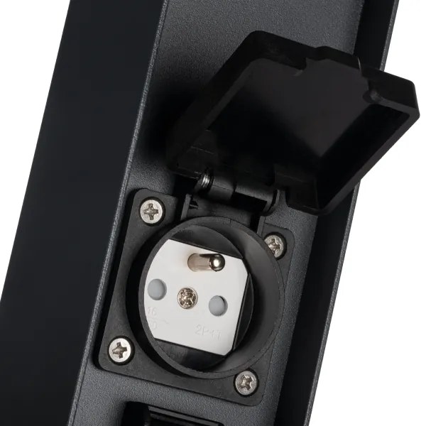 Kanlux 38763-Lampada da esterno con 2 prese DASTEN 1xG9/11W/230V 30 cm IP44 nero