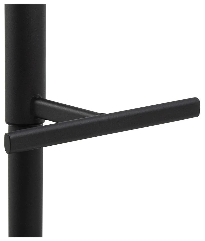 Sgabello da bar nero/beige con altezza regolabile (altezza della seduta 65 cm) Adisa – Actona