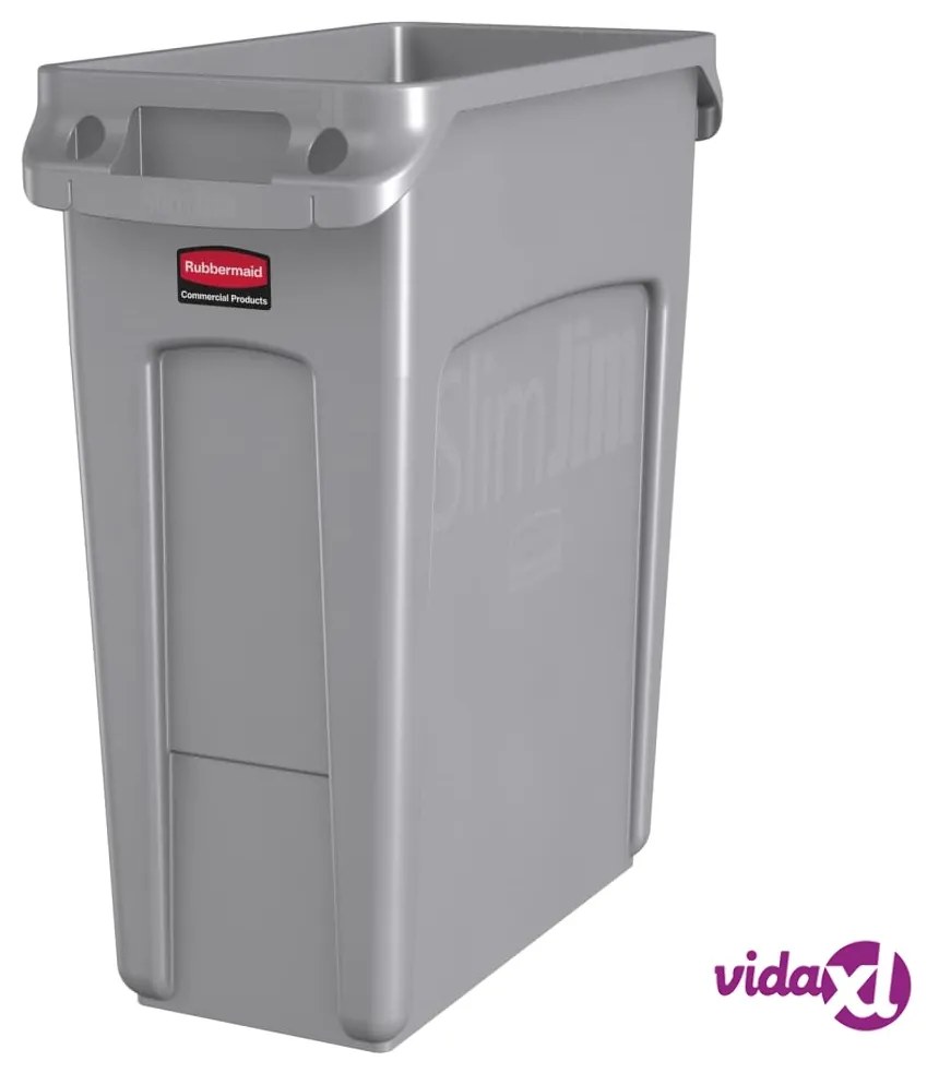 Rubbermaid Contenitore Slim Jim 60 L Grigio