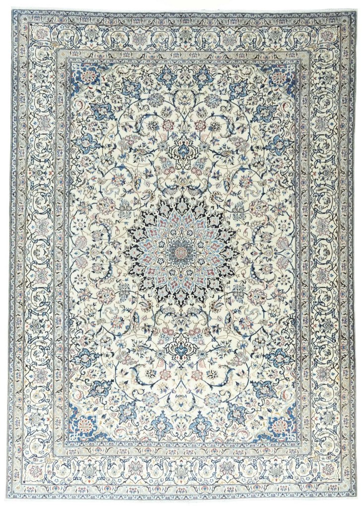 Nain Tappeto persiano 350 x 250 Beige (Iran) Annodato A Mano