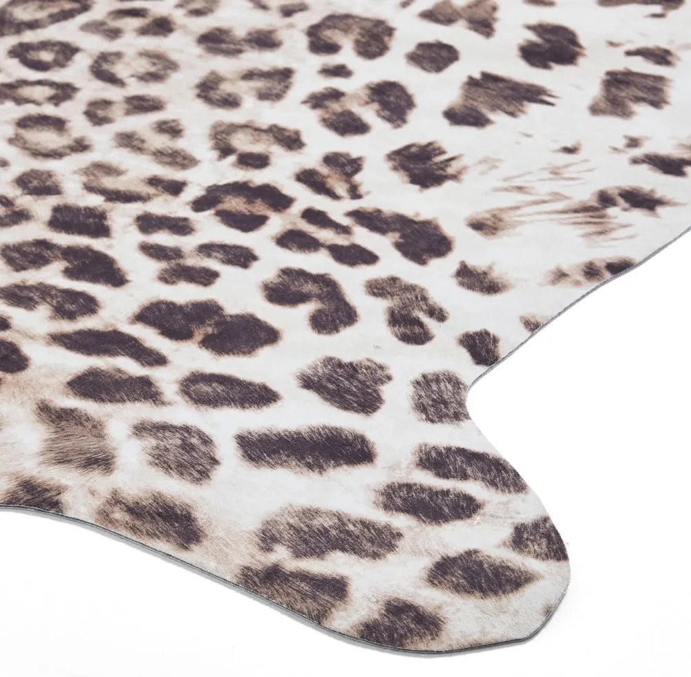Tappeto marrone/beige 155x130 cm Faux Leopard - Think Rugs