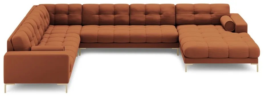 Divano angolare color mattone (angolo sinistro) Bali - Cosmopolitan Design