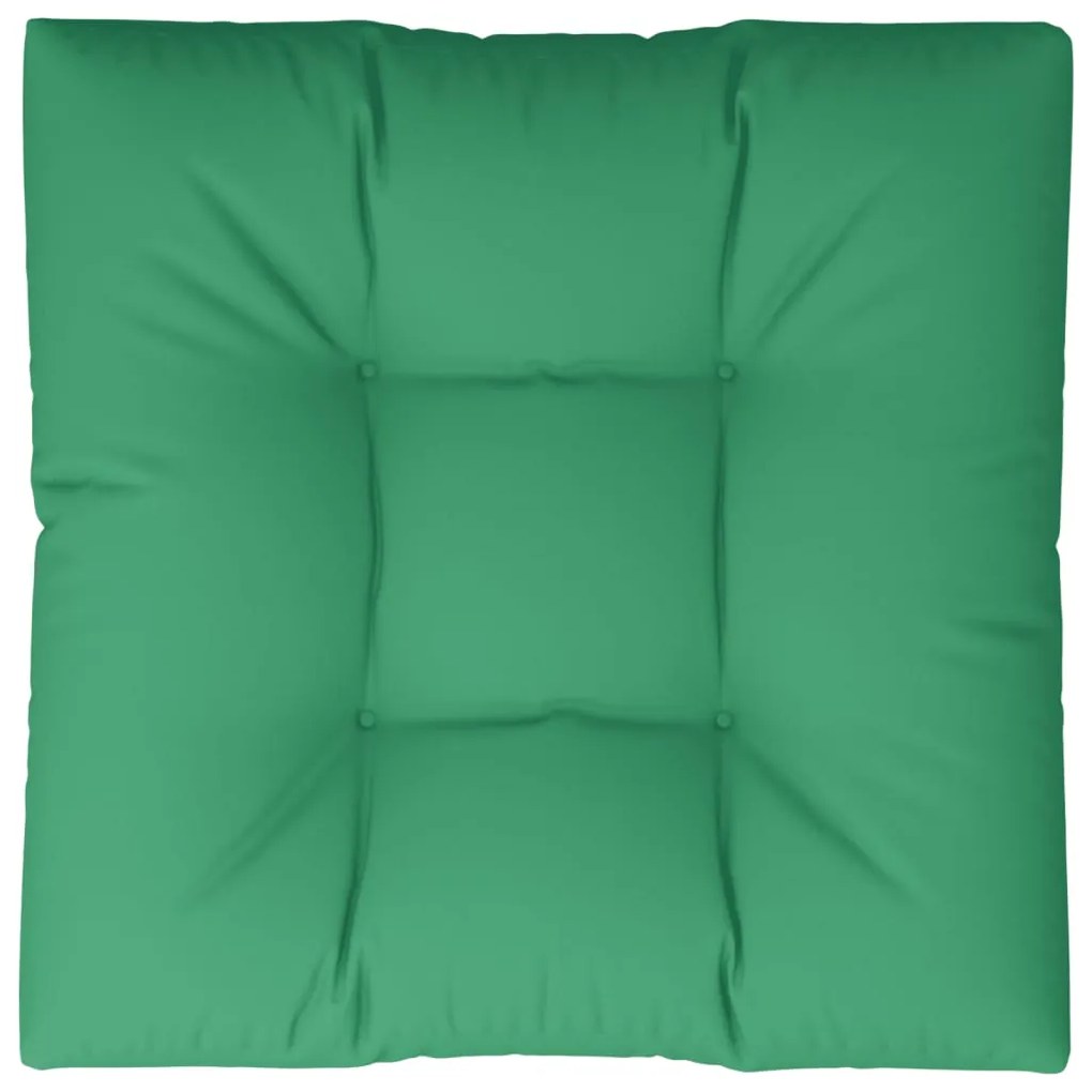 Cuscino per Pallet Verde 70x70x12 cm in Tessuto