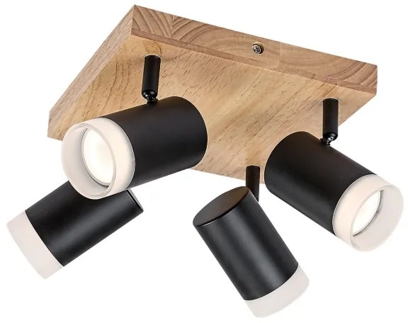 Rabalux 73124 - Plafoniera TORAS 4xGU10/5W/230V rovere
