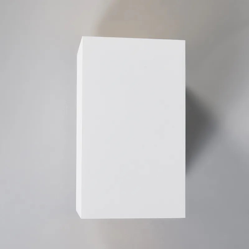 Applique da parete moderna bianca quadrata 2 luci - Sandy