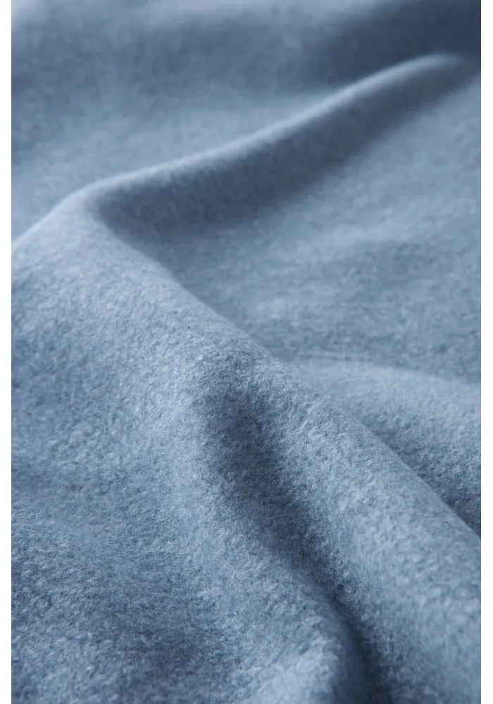 Plaid blu con basi di cotone, 140 x 180 cm Plain - Euromant