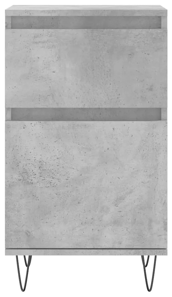 Credenza grigio cemento 40x35x70 cm in legno multistrato