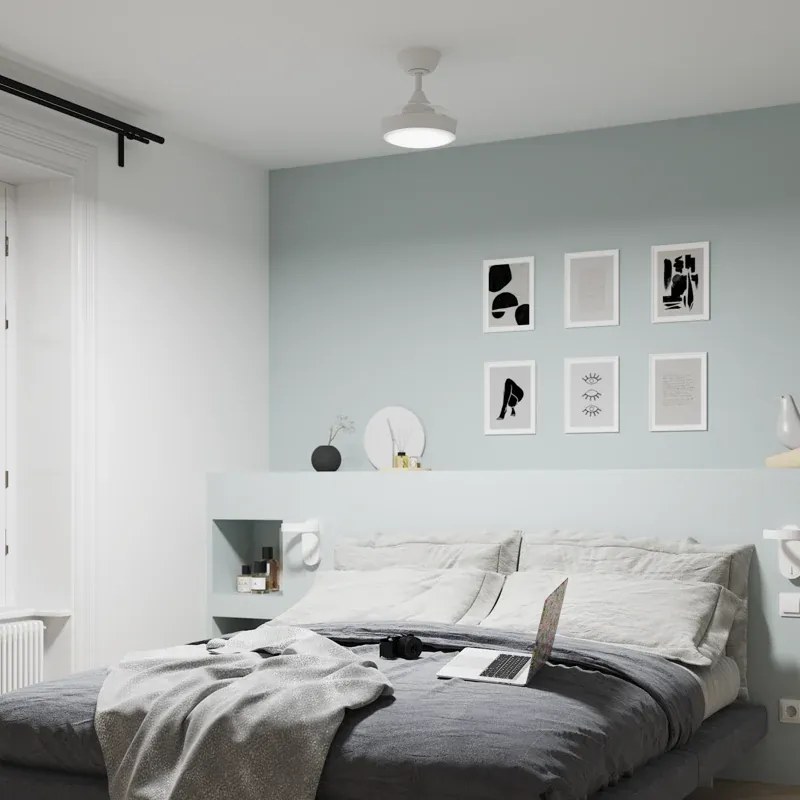 Ventilatore da soffitto Wizz Lorca bianco , D. 55 cm INSPIRE