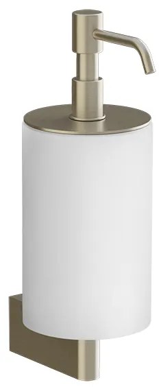 Dispenser porta sapone liquido a muro bianco brass brushed 66413 Gessi