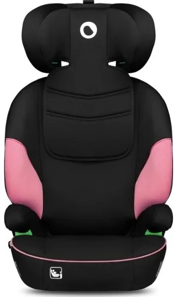 Lionelo - Seggiolino auto LARS i-Dimensioni 100-150 cm nero/rosa