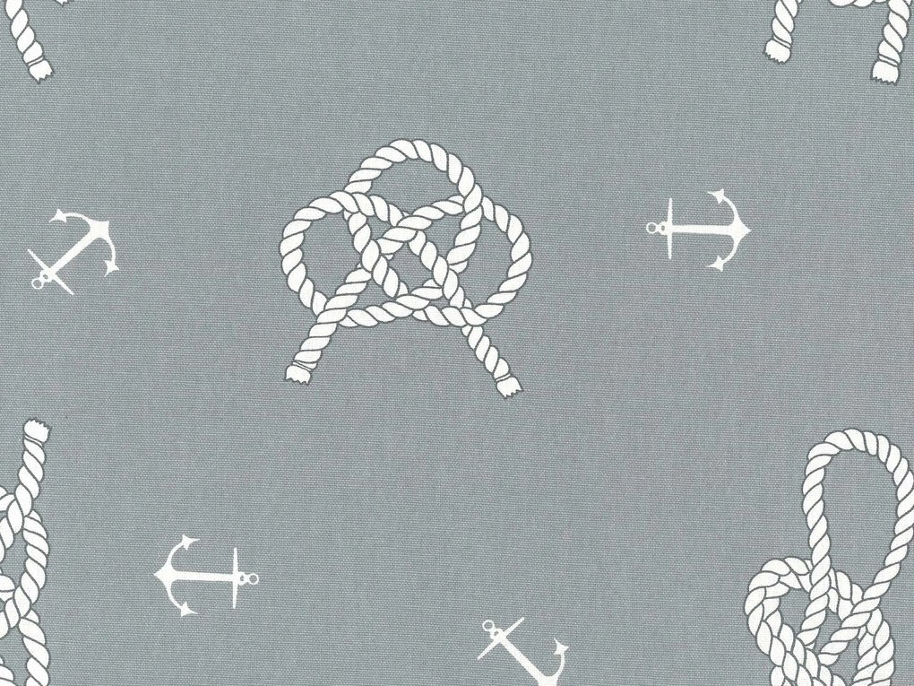 Marino cuscino in cotone disponibile in diverse colorazioni stile marinaresco grigio