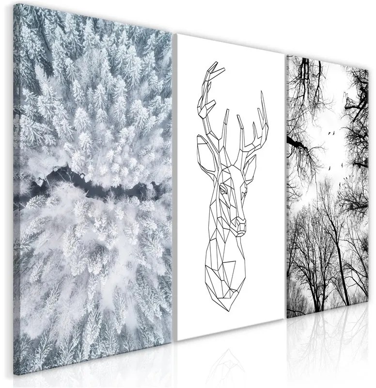 Quadro  Deers Life (Collection)  Colore Verde, Dimensioni e Misure 120x60