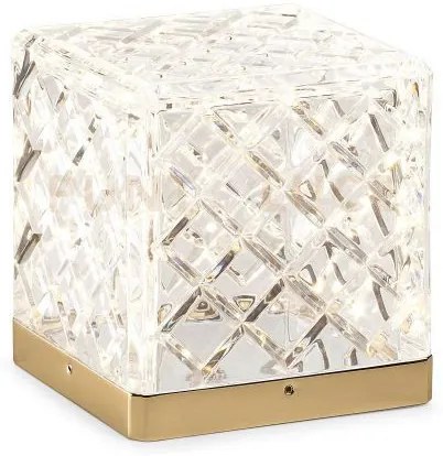 Lampada da tavolo magia, nero e oro spazzolato led 4,5w 383lm 3000k...