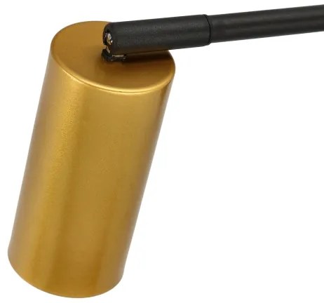 Lampada da muro TINA 1xGU10/15W/230V nero/oro