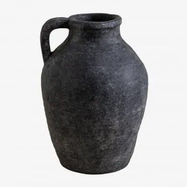 Vaso Decorativo In Terracotta (23 Cm) Dariam Nero - Sklum