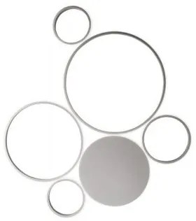 Plafoniera led pois argento pl.pois-silver-gr