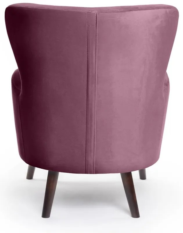 Poltrona in velluto viola Noemye - Bonami Essentials