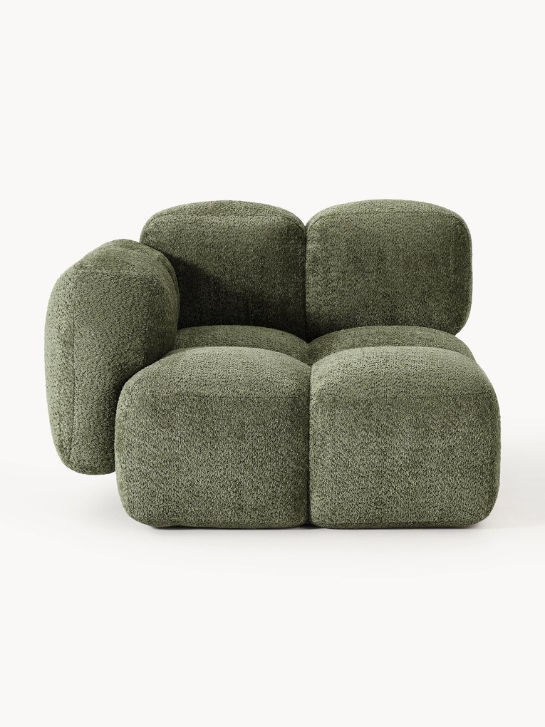 Modulo angolare in teddy-bouclé Tayla