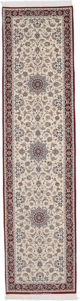 Isfahan Tappeto persiano 330x80 (Iran) Annodato A Mano